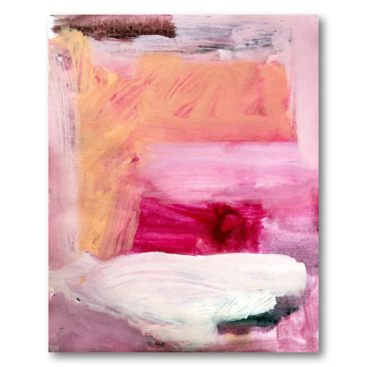 Blush Hues Abstract Art Print