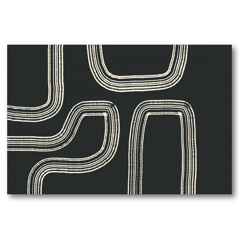 Curved Pathways Art Print