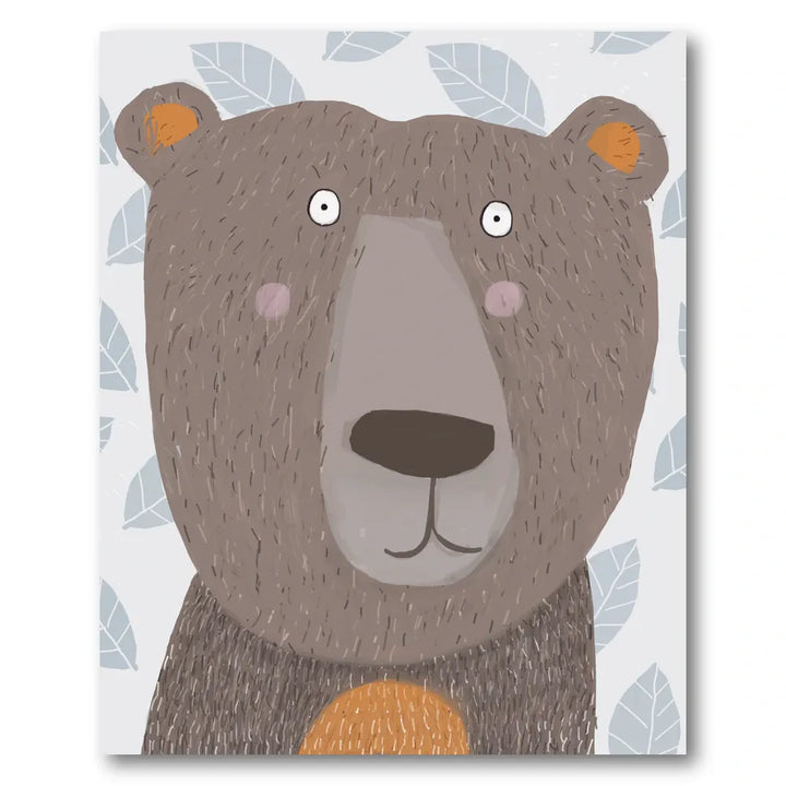 Cute Brown Bear Art Print
