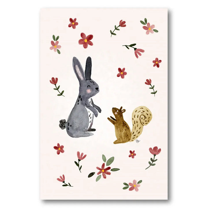 Cute Forest Friends Art Print