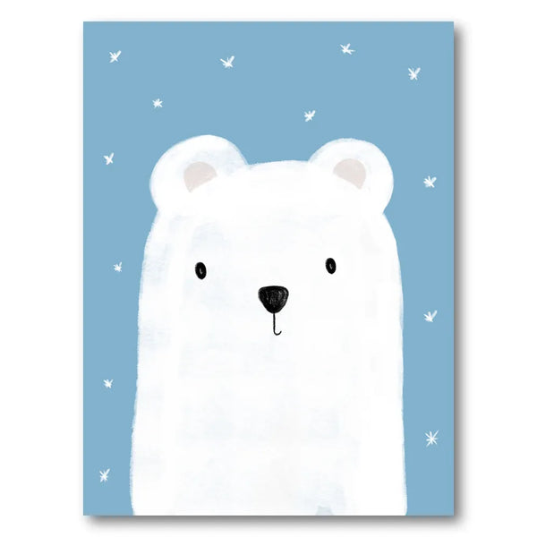 Cute Polar Bear Art Print