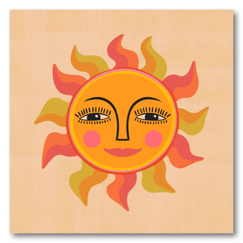 Cute Sun Art Print