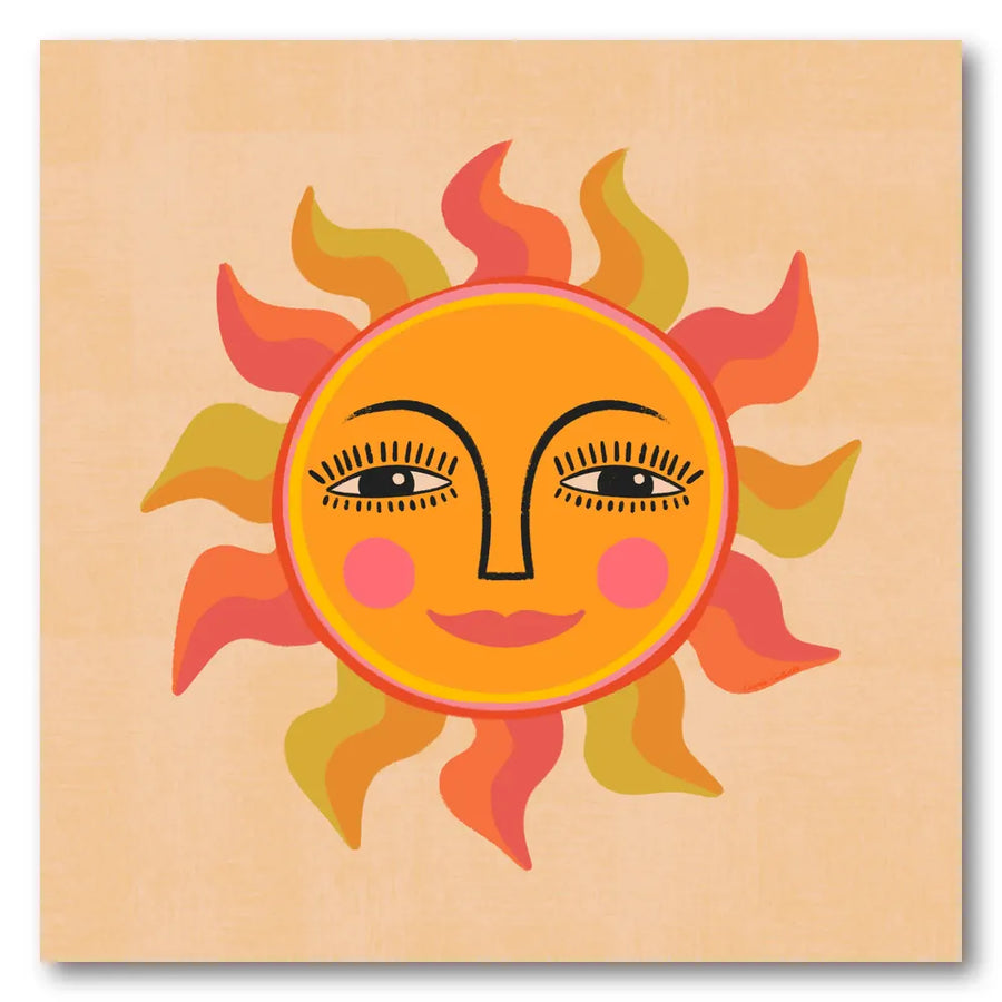 Cute Sun Art Print