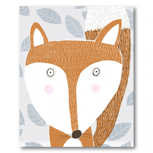 Cute Woodland Fox Art Print