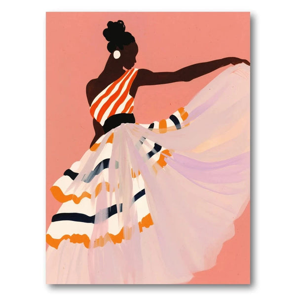 Elegant Silhouette Dance Art Print