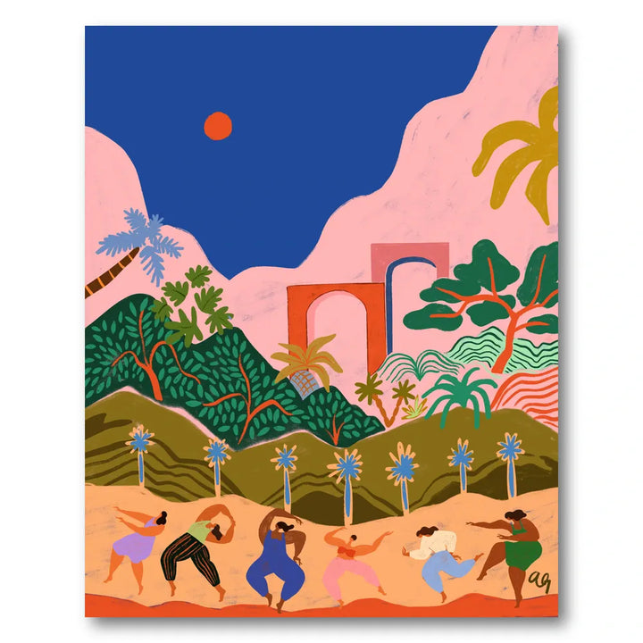 Dancing In Paradise Art Print