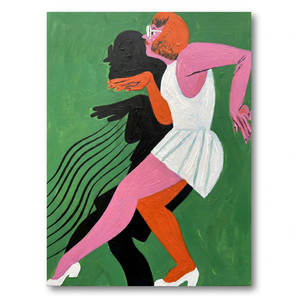 Dancing Woman Silhouette Art Print