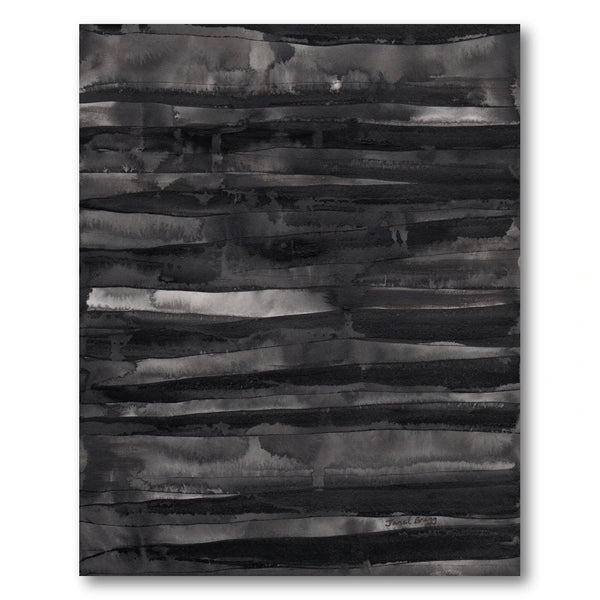 Dark Abstract Stripes Art Print