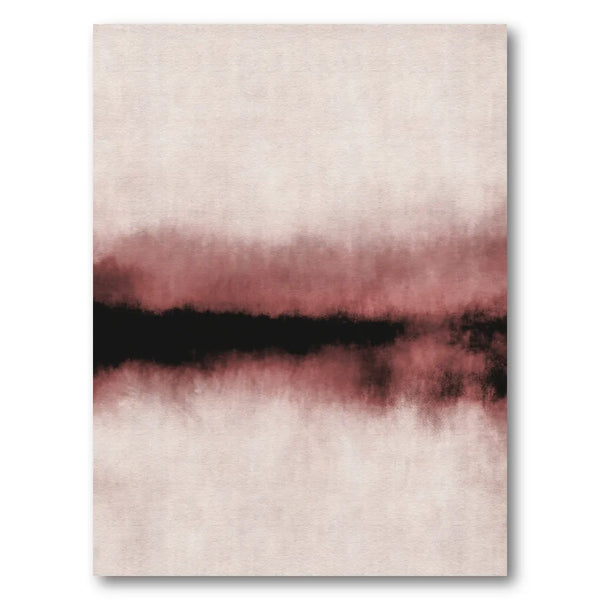 Dark Blush Ombre Art Print