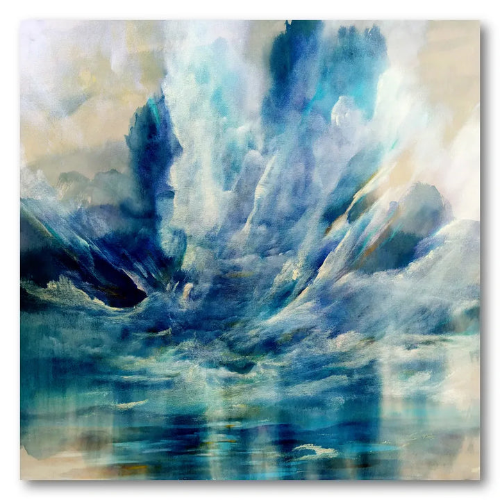 Deep Blue Ocean Storm Art Print