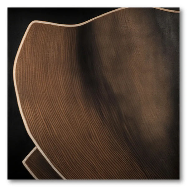 Deep Wood Curve Art Print