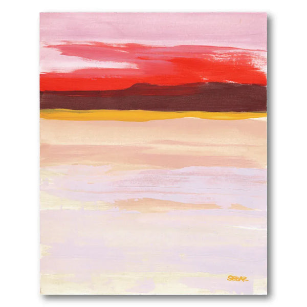 Desert Sunset Horizon Art Print