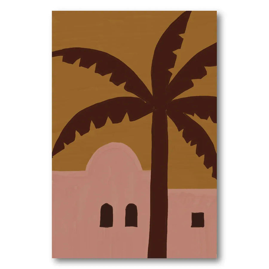 Desert Palm Abode Art Print