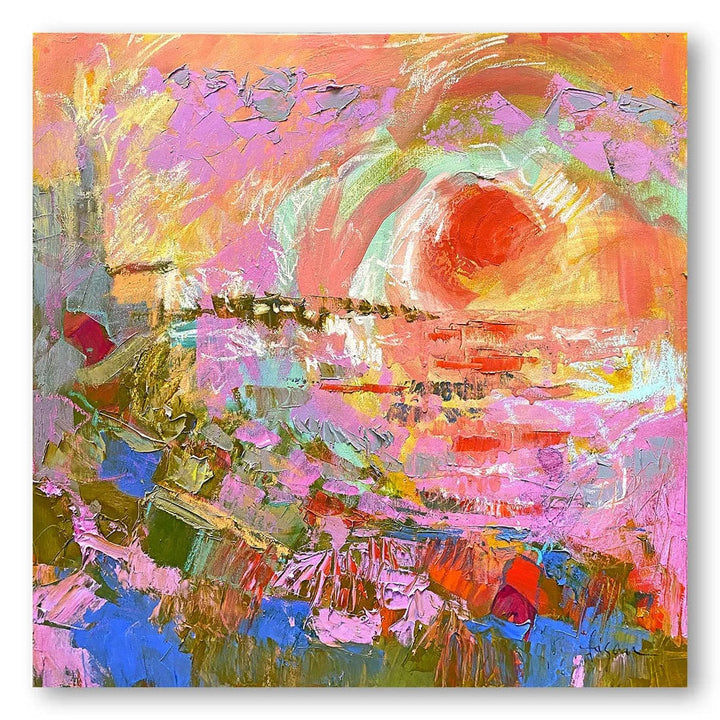 Quietly Painting Sunset Art Print