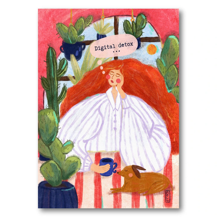 Digital Detox Morning Art Print