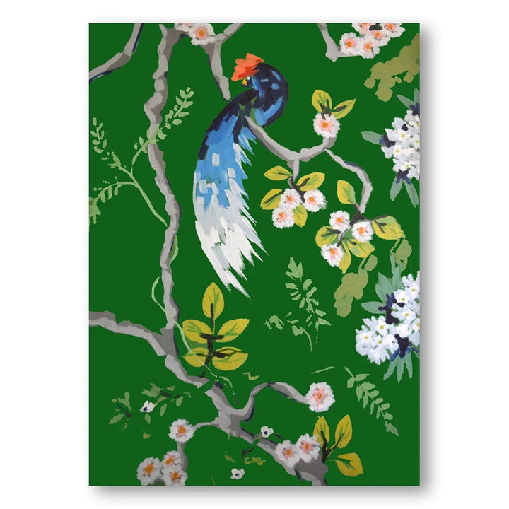 Bird Perched Blossoms Art Print