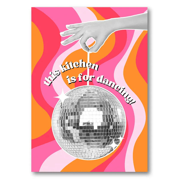 Retro Disco Ball Vibes Art Print