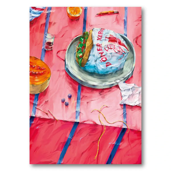 Döner Kebab Picnic Art Print