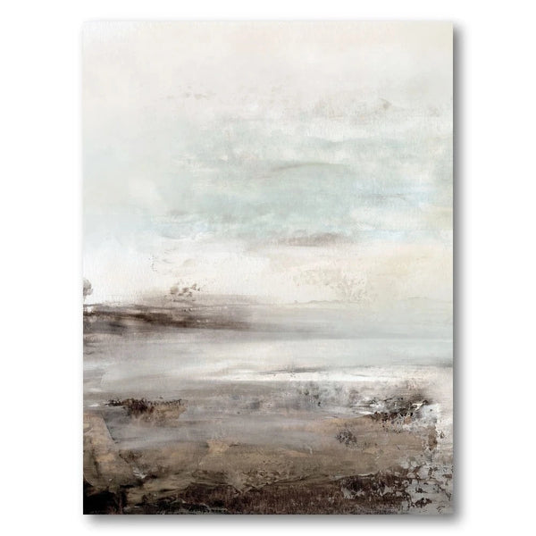 Tranquil Misty Beachscape 2 Art Print