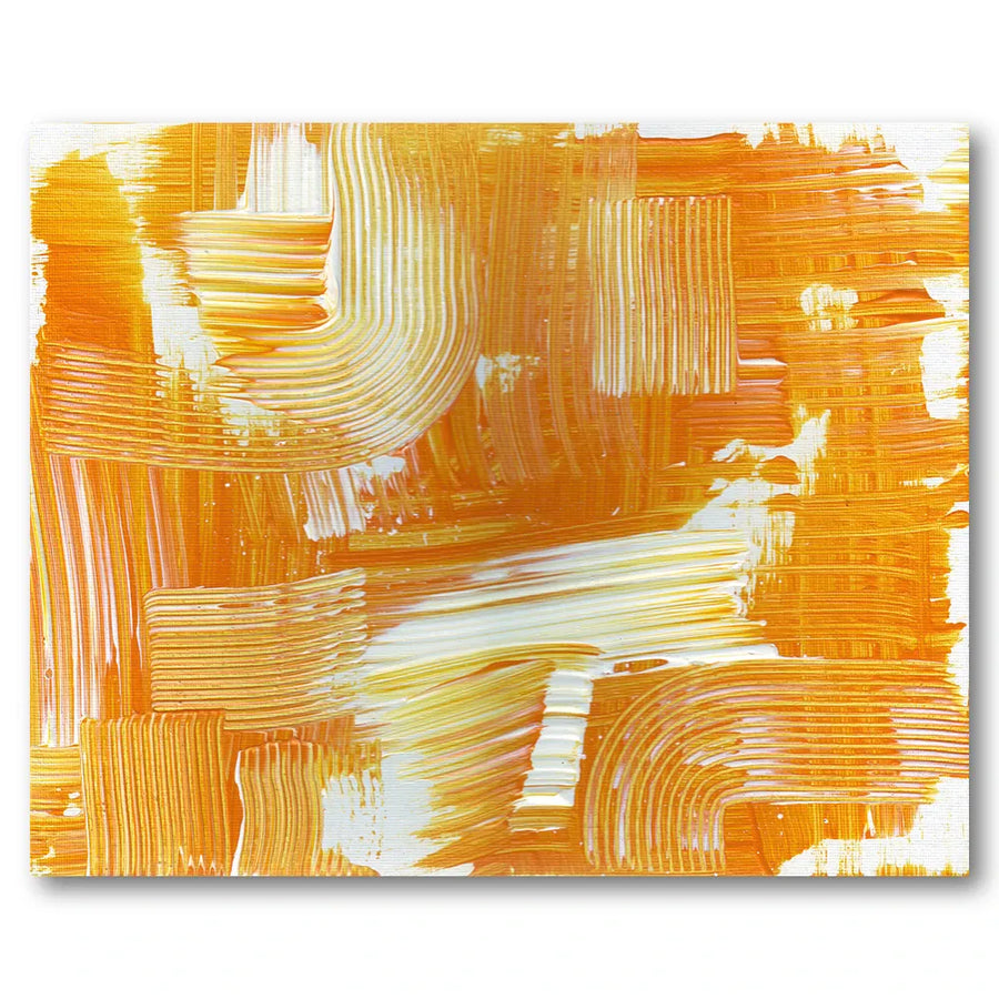 Dynamic Orange Textures Art Print