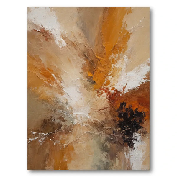 Dynamic Warm Abstract Art Print
