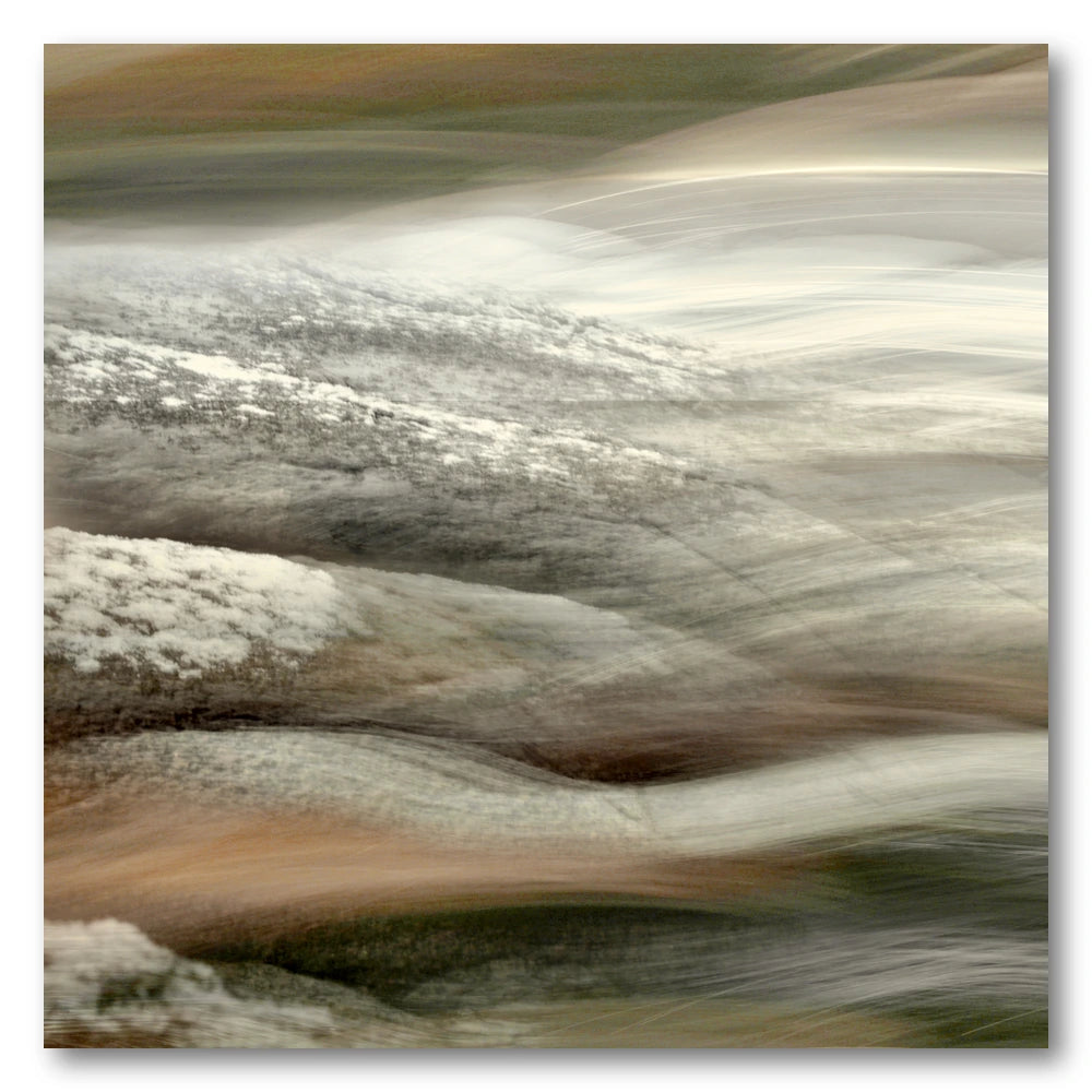 Dynamic Water Flow Art Print