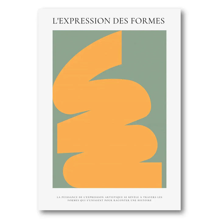 Abstract Curves Expression Art Print