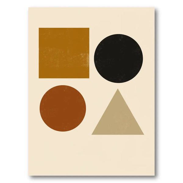 Earth Tone Geometrics Art Print