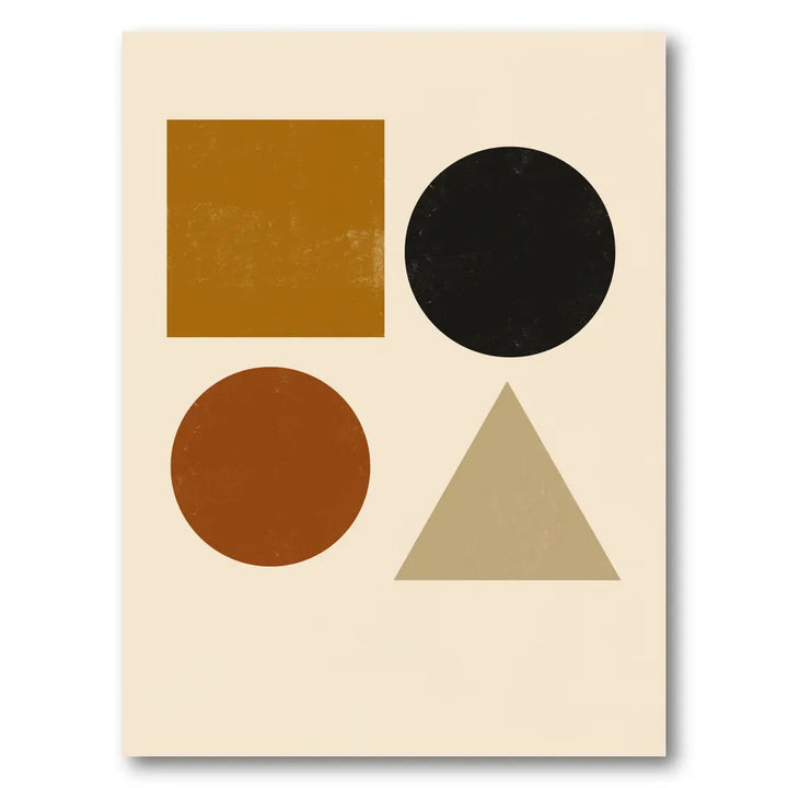 Earth Tone Geometrics Art Print