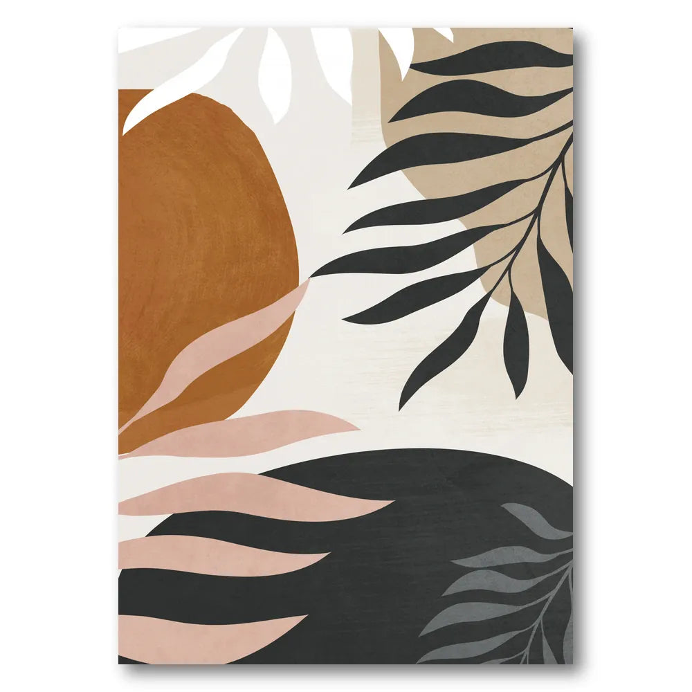 Earthy Abstract Botanicals Art Print