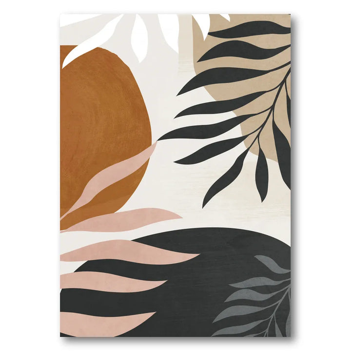 Earthy Abstract Botanicals Art Print