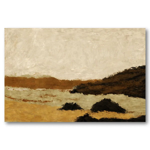 Earthy Abstract Landscape Art Print