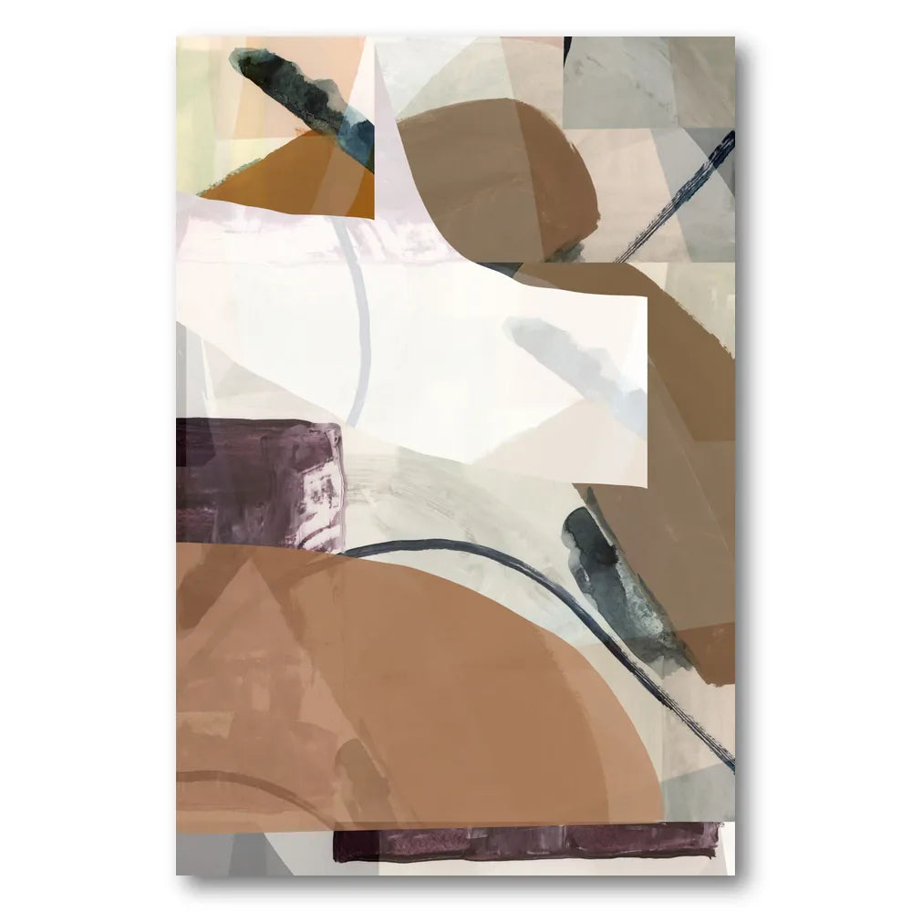 Earthy Abstract Layers Art Print 1