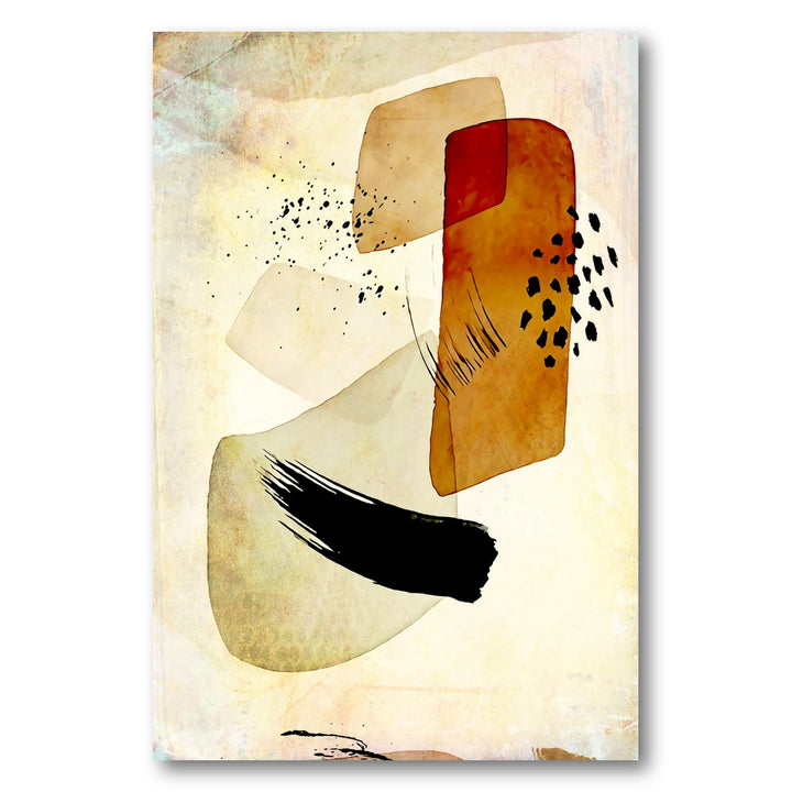 Earthy Abstract Shapes Art Print