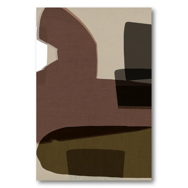 Earthy Abstract Shapes Art Print 1