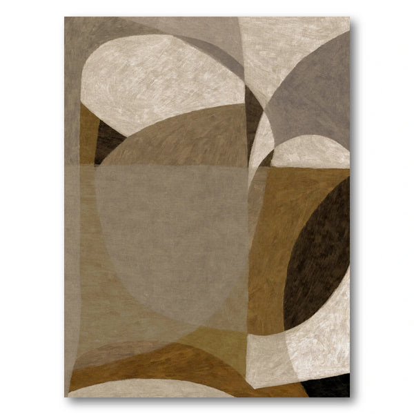 Earthy Abstract Shapes Art Print