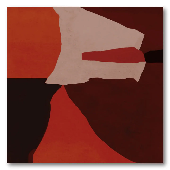 Earthy Abstract Shapes Art Print