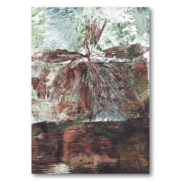 Earthy Water Reflection Art Print