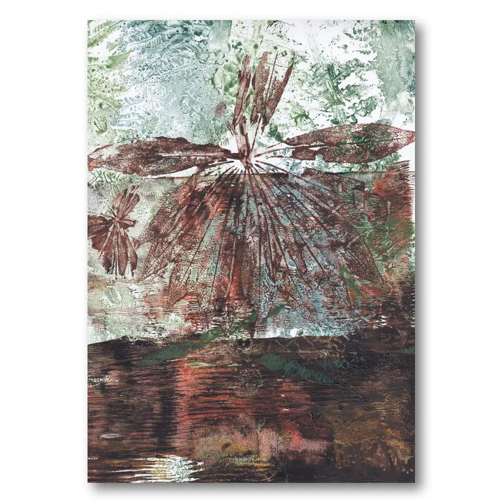 Earthy Water Reflection Art Print