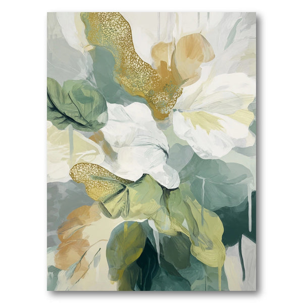 Elegant Gold Botanicals Art Print