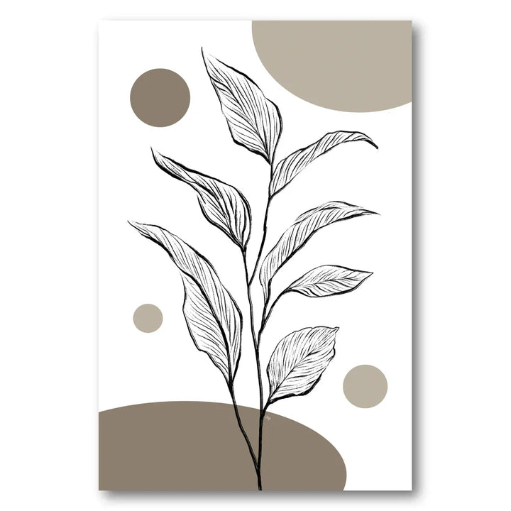 Elegant Plant Drawing Art Print