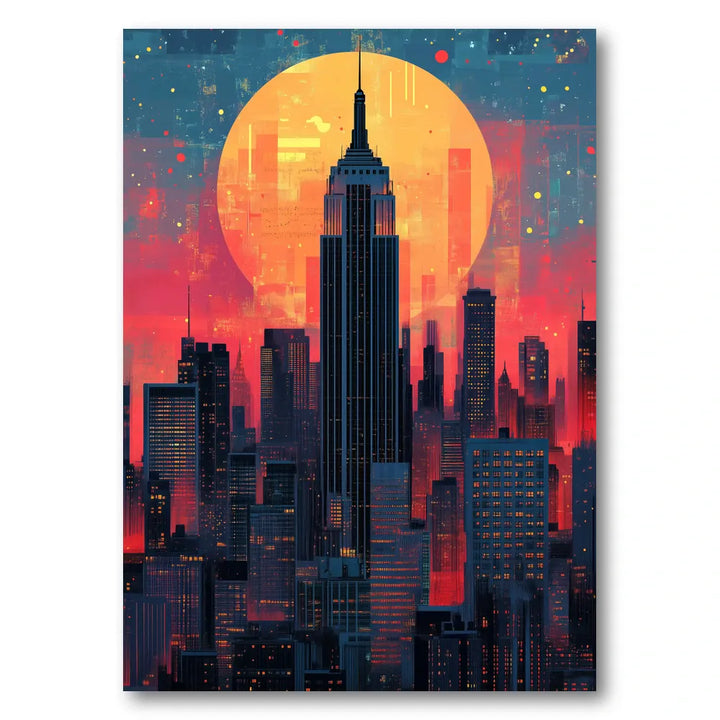 Empire City Sunset Art Print