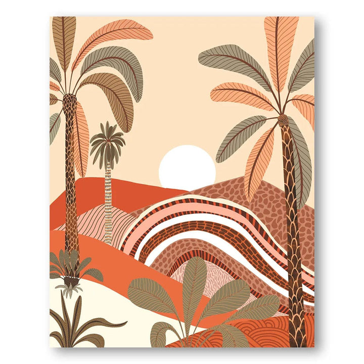 Desert Epiphany Sunset Art Print