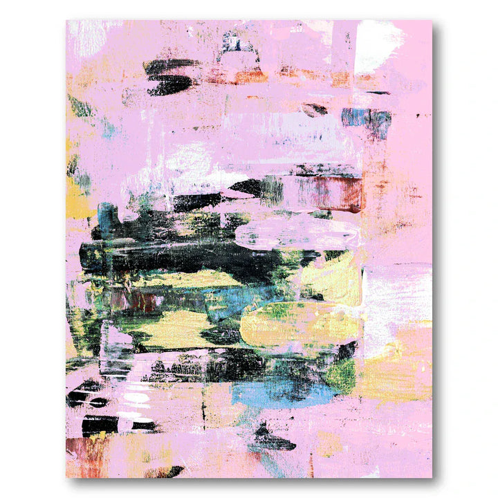 Abstract Pastel Layers Art Print