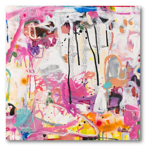Pink Passion Abstract Art Print