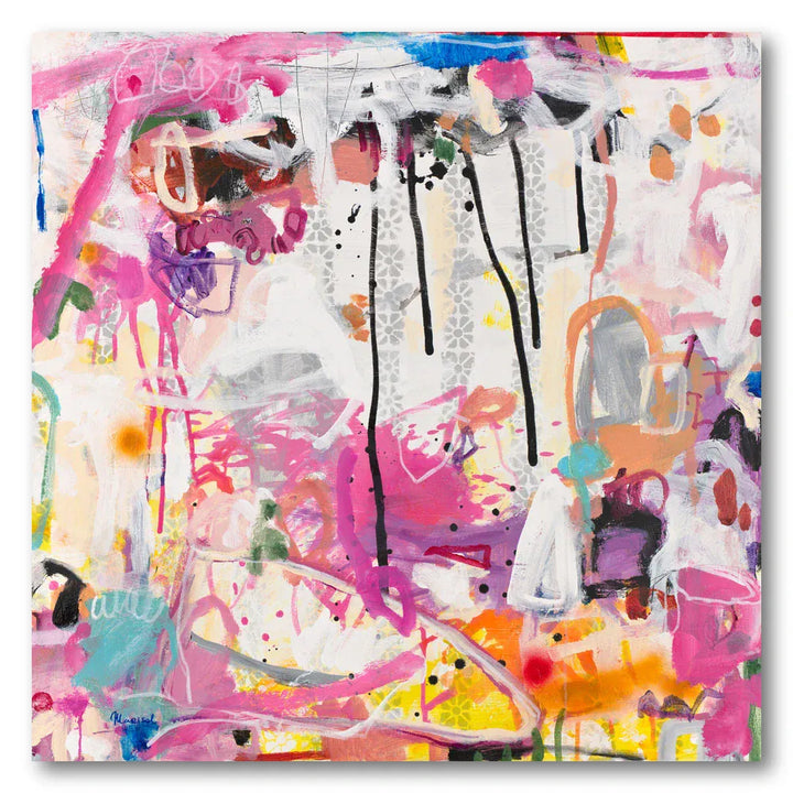 Pink Passion Abstract Art Print