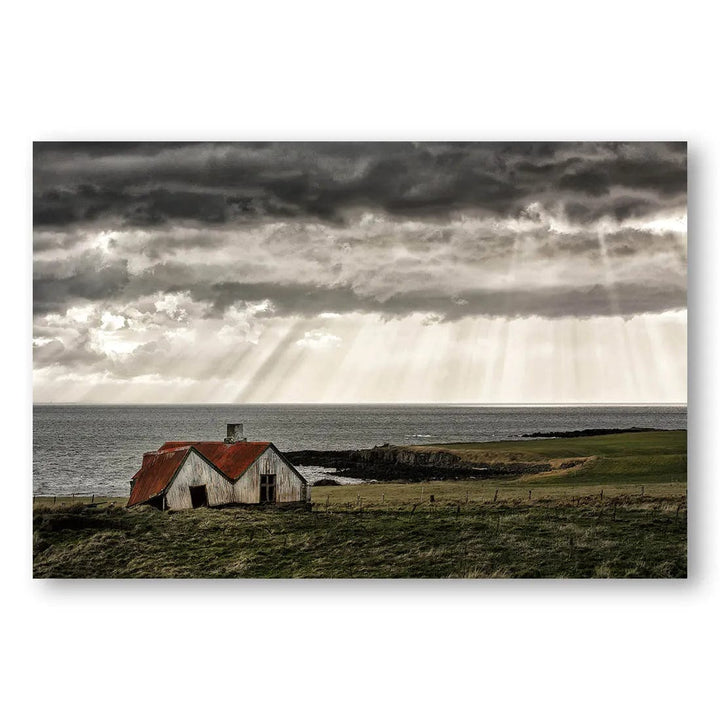 Sunbeams On Cottage Photo Print