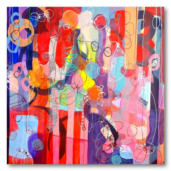 Vibrant Abstract Flow Art Print