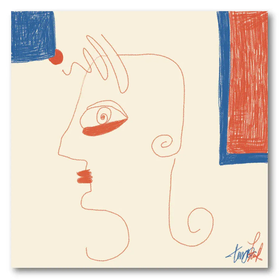 Minimalist Modern Face Art Print