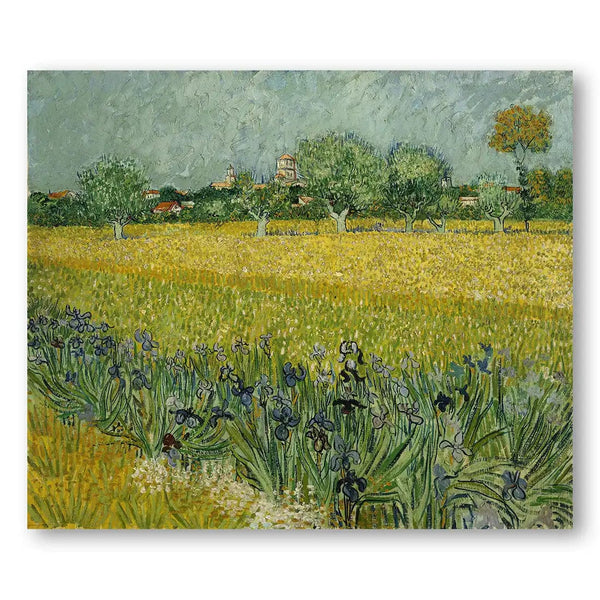 Arles in Bloom by Vincent Van Gogh Vintage Art Print